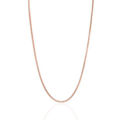 925 Sterling Silver EmberBox Gridlock Rose Gold Plated Chain for Men