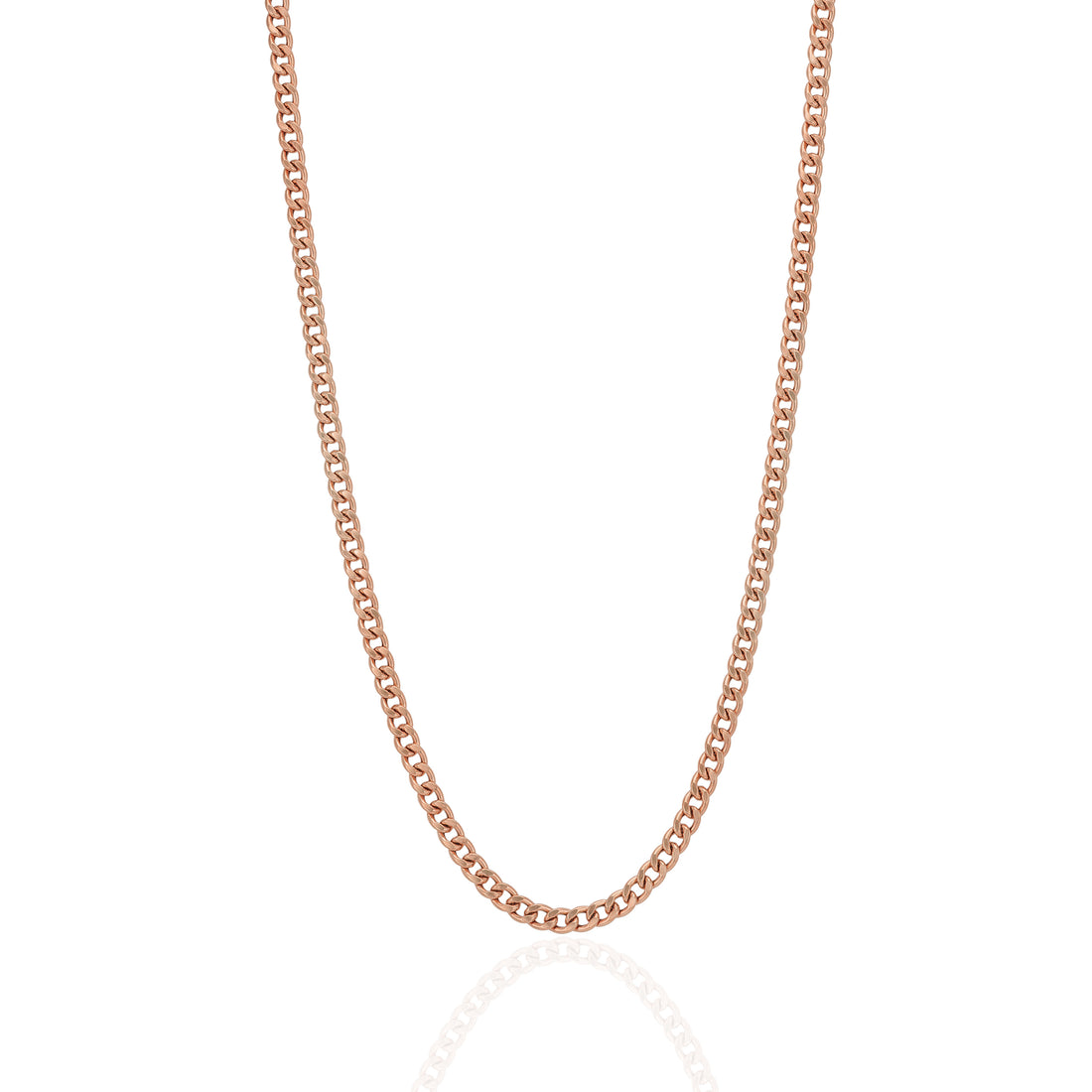 925 Sterling Silver EmberCrest Luxe Curb Chain for Men