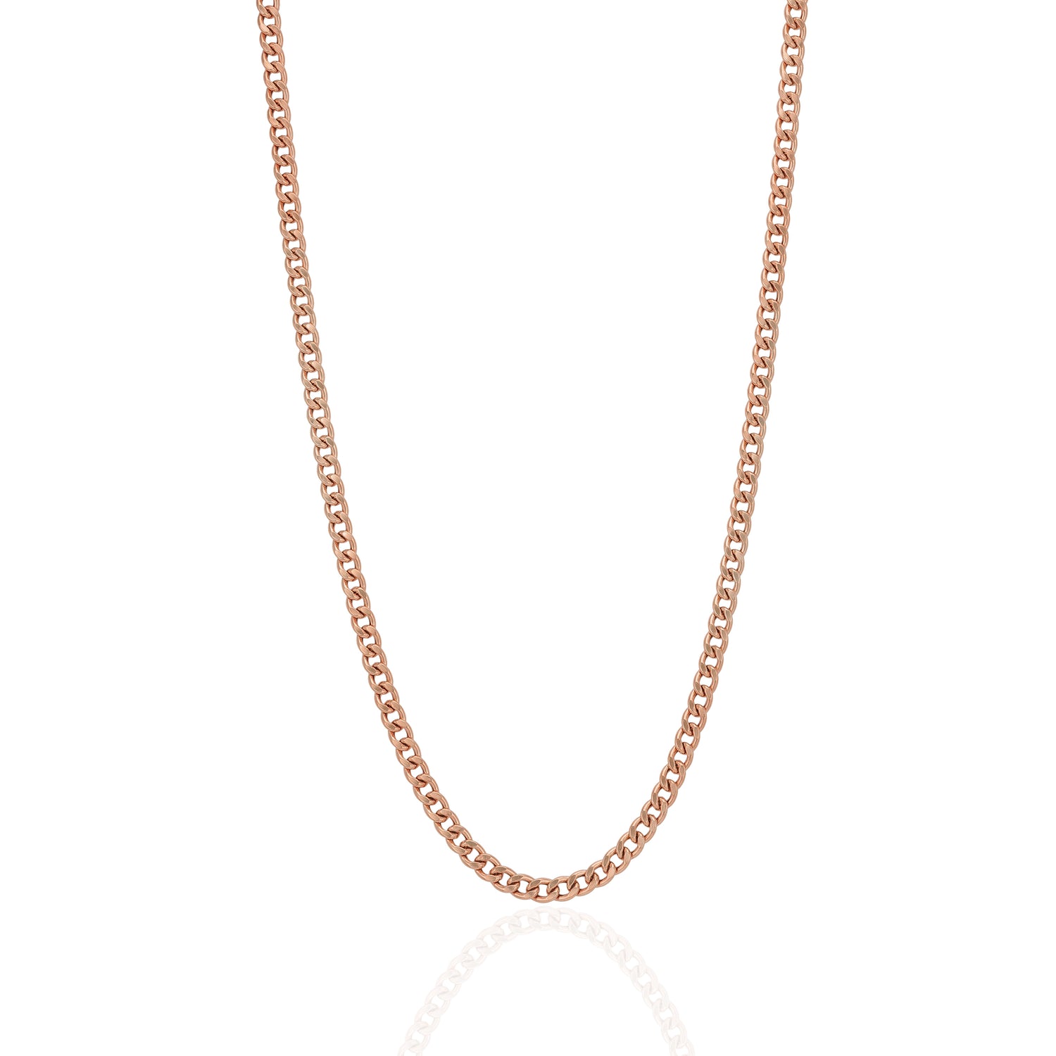 925 Sterling Silver EmberCrest Luxe Curb Chain for Men