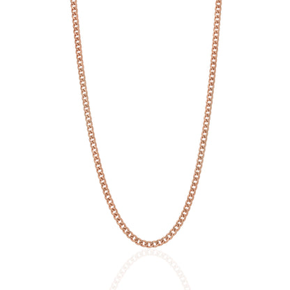 925 Sterling Silver EmberCrest Luxe Curb Chain for Men