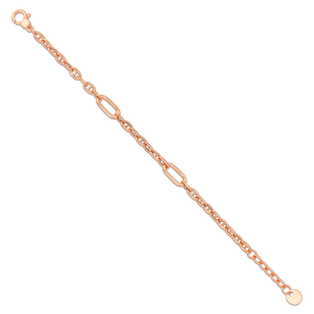 925 Sterling Silver Ember Matrix Toggle Bracelet for Men