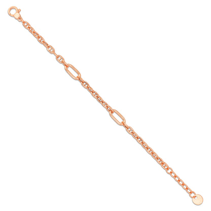 925 Sterling Silver Ember Matrix Toggle Bracelet for Men