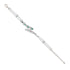 925 Sterling Silver Emerald Bloom Floral Pearl Bracelet For Women