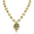 925 Sterling Silver Emerald Peacock Charm Traditional Necklace for Women