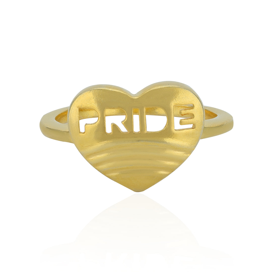 925 Sterling Silver Engraved Pride Heart Rings for Women