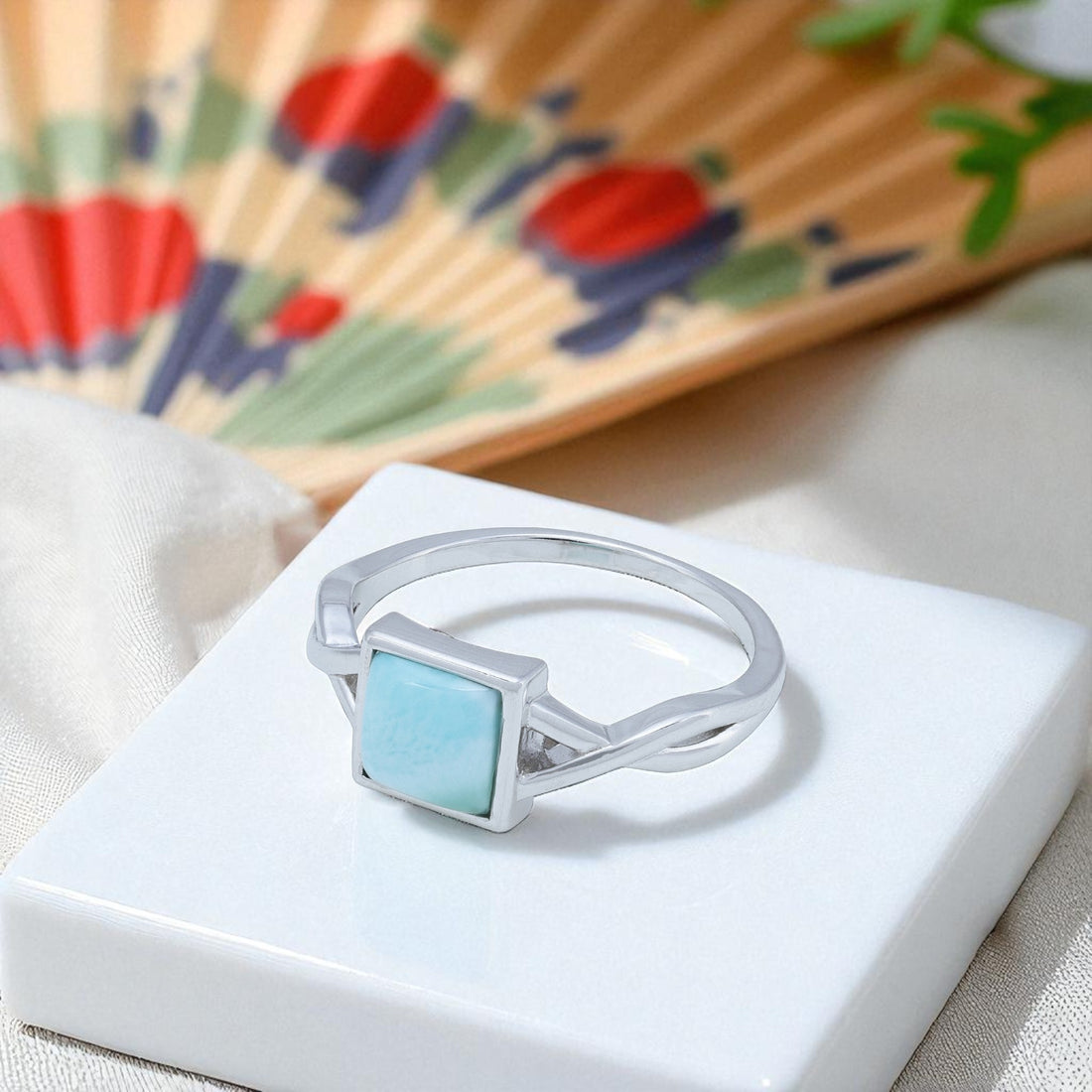 925 Sterling Silver Entangled Tetragon Rings For Women