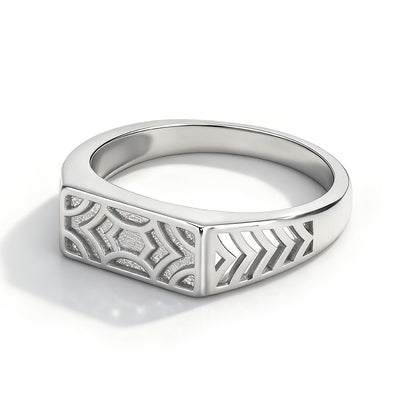 925 Sterling Silver Eternal Symmetry Ring for Men