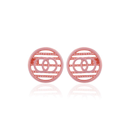 925 Sterling Silver Eternal Ties Rose Gold Plated Stud for Women
