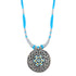 925 Sterling Silver Ethereal Blue Glow Necklace for Women