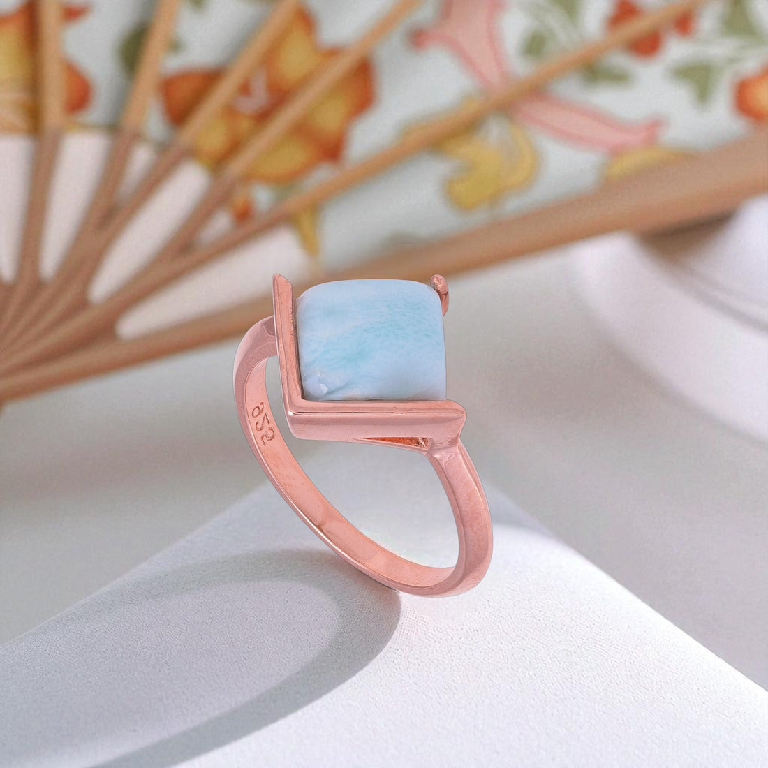 925 Sterling Silver Ethereal Gilded Edge Ring For Women