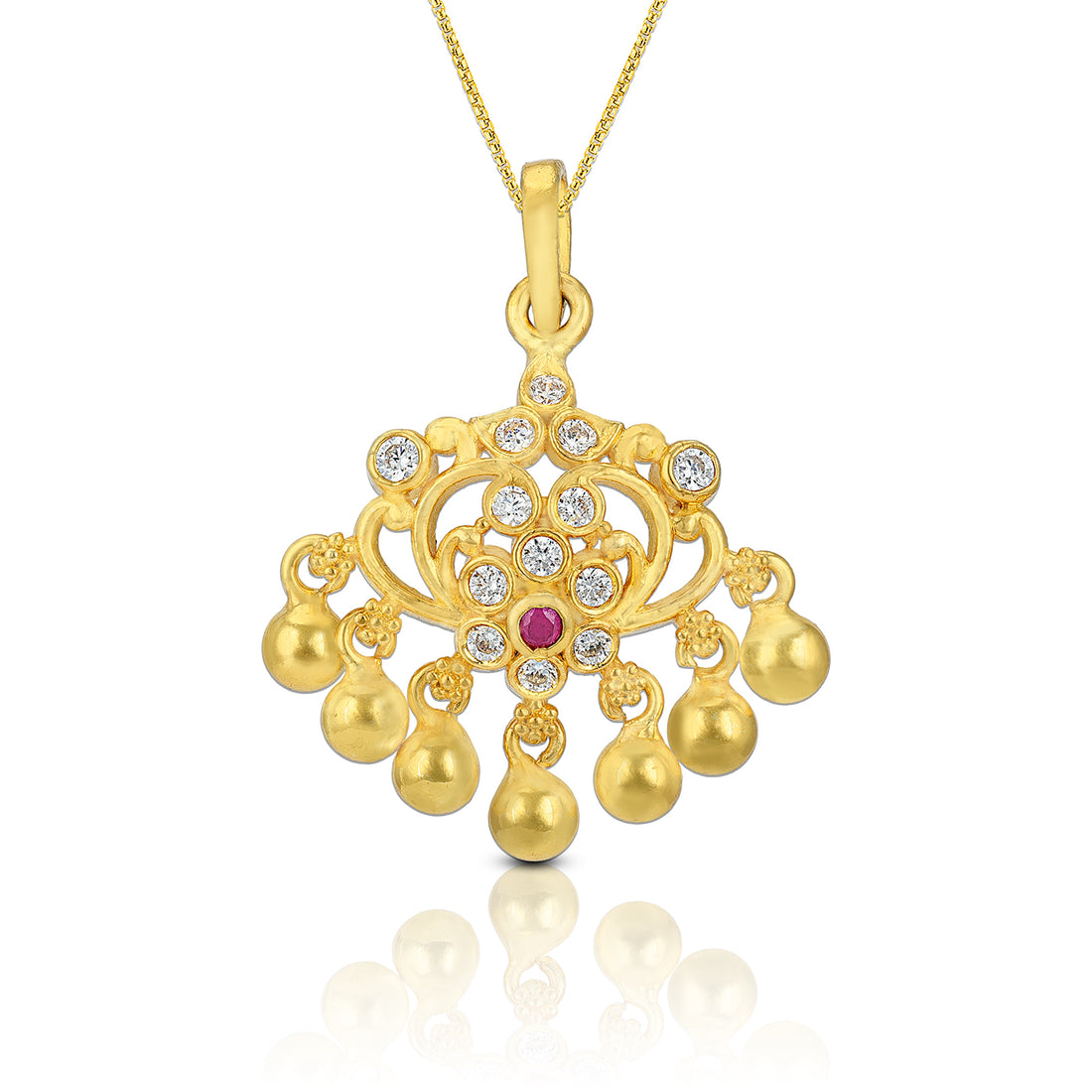 925 Sterling Silver Exquisite Flares Centre Pendant For Women