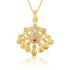 925 Sterling Silver Exquisite Flares Centre Pendant For Women