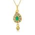 925 Sterling Silver Exquisite Manga Designed Gold Drop Pendant For Women