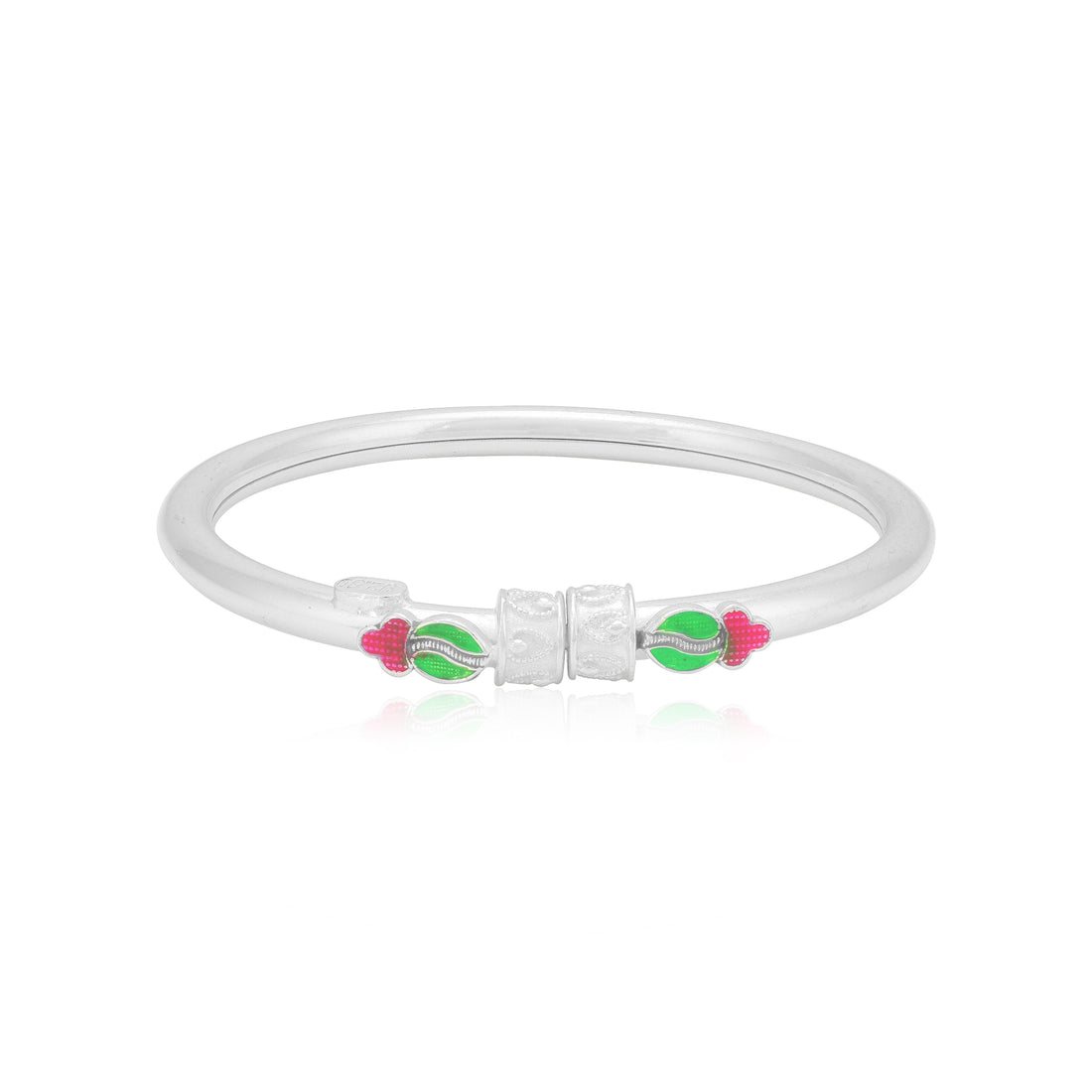 925 Sterling Silver Fancy Enamel Rhodium Plated Bracelet for Kids
