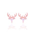 925 Sterling Silver Festive Antler Earrings For Women