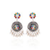 925 Sterling Silver Festive Multistone Jhumka Earrings for Women