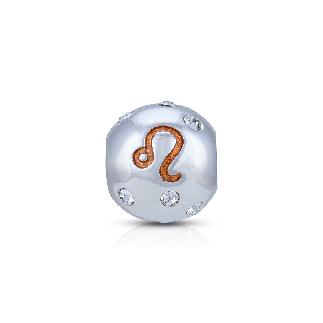 925 Sterling Silver Fiery Leo Zodiac Charm Pendant for Women