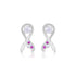925 Sterling Silver Fish Caudal fin Rhodium Plated Earrings For Women