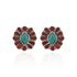 925 Sterling Silver Floral Cluster Earrings for Women
