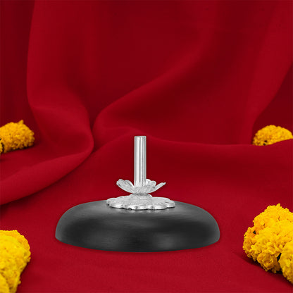 925 Sterling Silver Floral Design Agarbathi Stand For Pooja Online Shopping