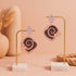 925 Sterling Silver Floral Heart Swirl Earrings For Women