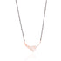925 Sterling Silver Foliage Rose Gold Mangalsutra For Women