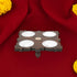 925 Sterling Silver Four Set Bowl Rosewood Stand For Pooja