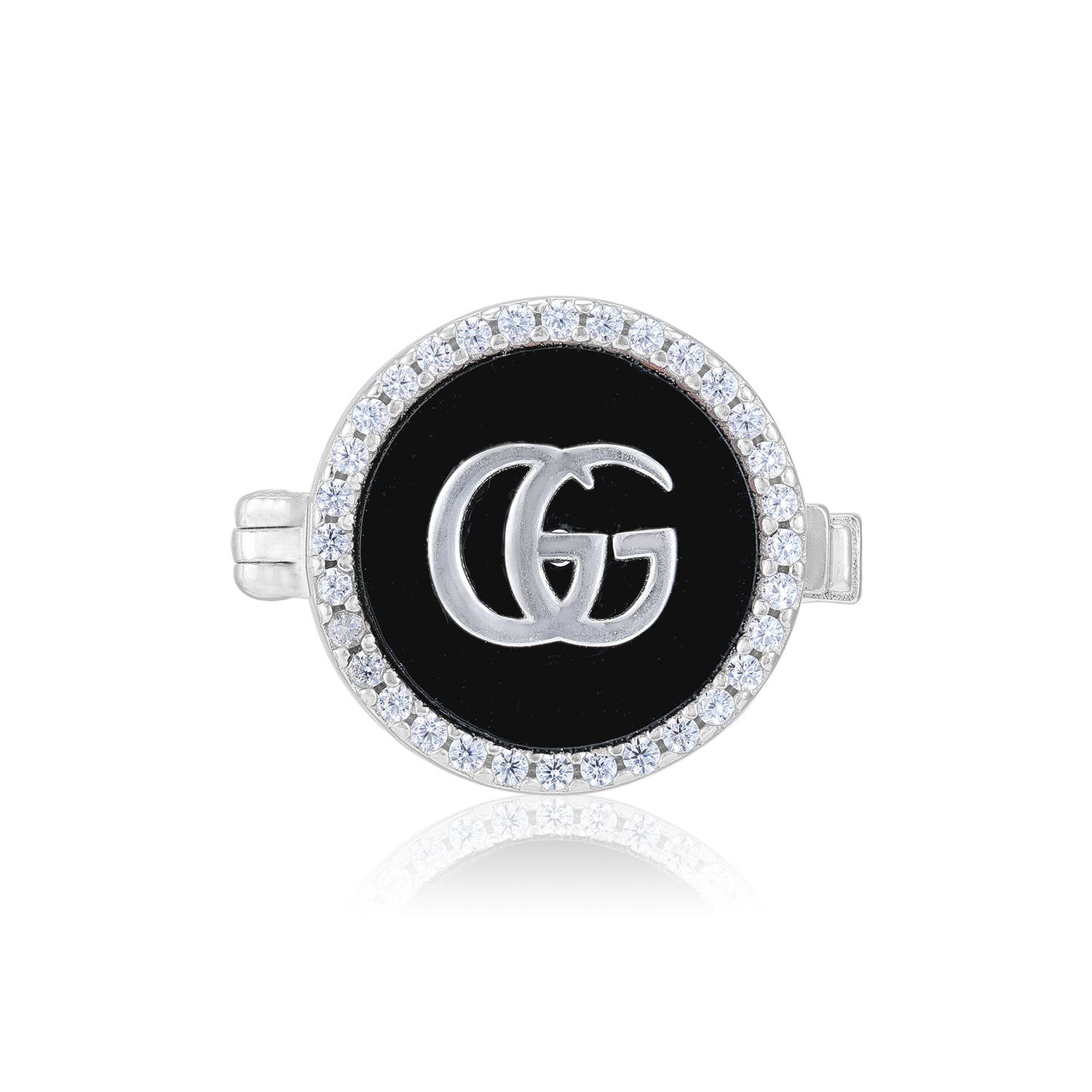 925 Sterling Silver GG Monogram Coat pin for Men