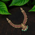 925 Sterling Silver Ganesha Pink Green Necklace for Women