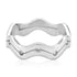 925 Sterling Silver Gentle Wave Pattern Band Ring for Men