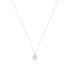 925 Sterling Silver Gleaming White Pendant Chain