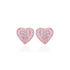 925  Sterling Silver Glittering Heart Earrings For Women