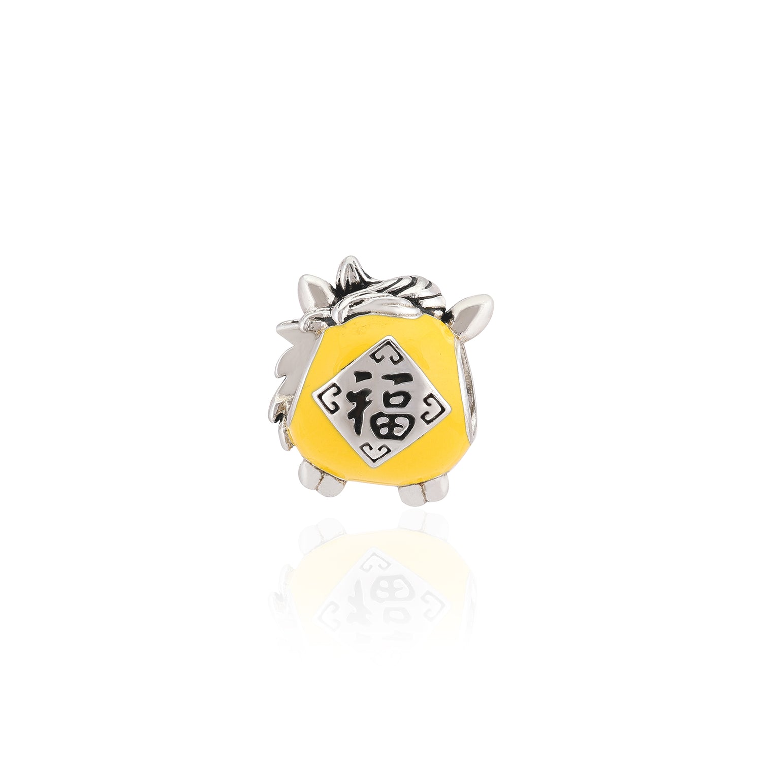925 Sterling Silver Glowtail Happy Foal Charm Pendant for Women