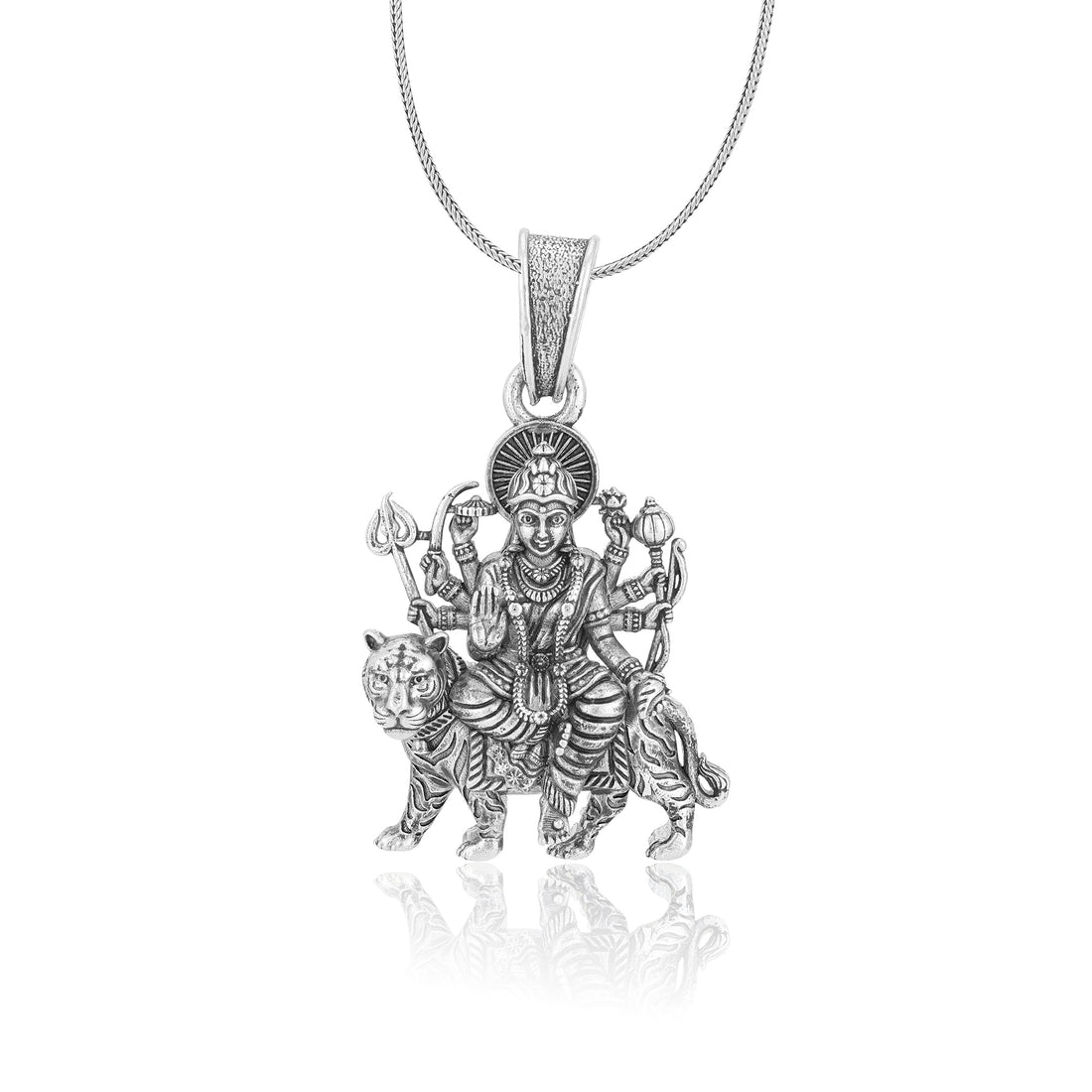 925 Sterling Silver Goddess Durga Pendants for Men &amp; Women