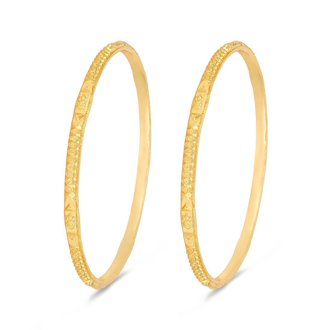 925 Sterling Silver Gold Plated Carved Lotus Heritage Bangle for Women