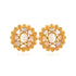 925 Sterling Silver Gold Plated Eternal Bloom Stone Earring