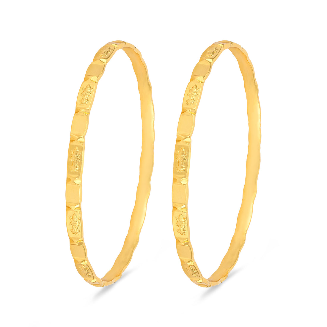 925 Sterling Silver Gold Plated Eternal Motif Carved Bangle for Women