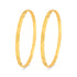 925 Sterling Silver Gold Plated Eternal Motif Carved Bangle for Women
