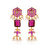 925 Sterling Silver Gold Plated  Ethereal Strands Polki Earring