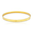 925 Sterling Silver Gold Plated Fine Engraved Edge Slim Bangle for Women