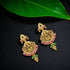 925 Sterling Silver Gold Plated Goddess Lakshmi Peacock Earrings For Women