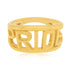 925 Sterling Silver Gold Plated Pride Ring