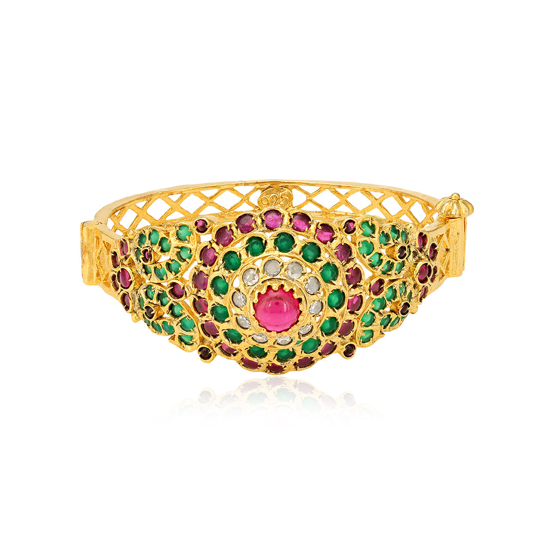 925 Sterling Silver Gold Plated Traditional Wear Kada