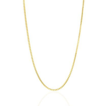 925 Sterling Silver Golden Gridlock Link Chain for Men