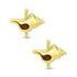 925 Sterling Silver Golden Nautical Shell Earrings for Women
