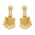 925 Sterling Silver Golden Tiered Elegance Earrings for Women