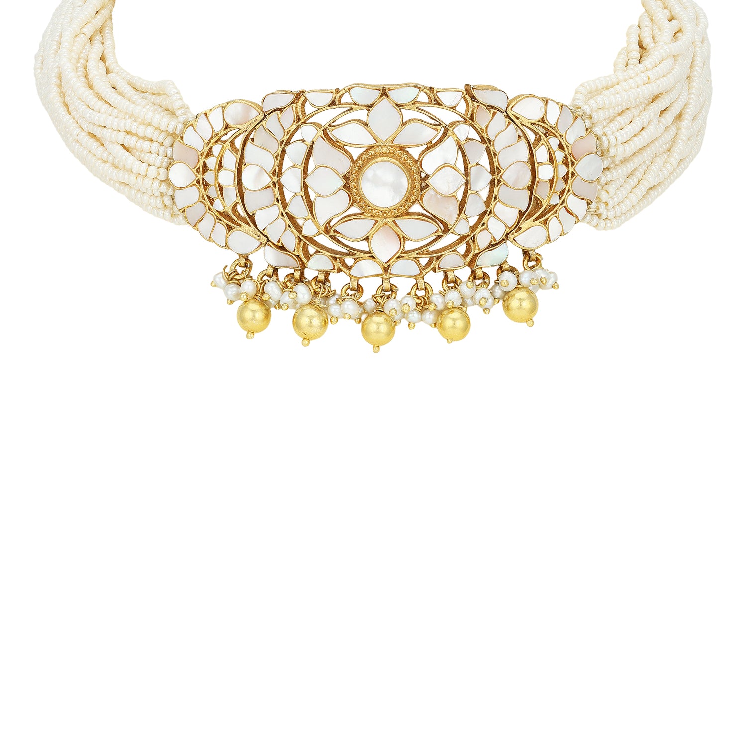 925 Sterling Silver Grand Pearl Bloom Necklace for Women