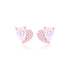 925 Sterling Silver Heart Shaped Dual Type Stoned Earrings For Women