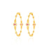 925 Sterling Silver Heritage Embossed Lakshmi Pair Floral Ruby Center Bangles for Women