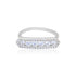 925 Sterling Silver Hexa Crown Halo Sparkle Ring for Women